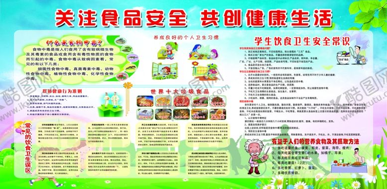 编号：25580706181538316233【酷图网】源文件下载-校园食品安全