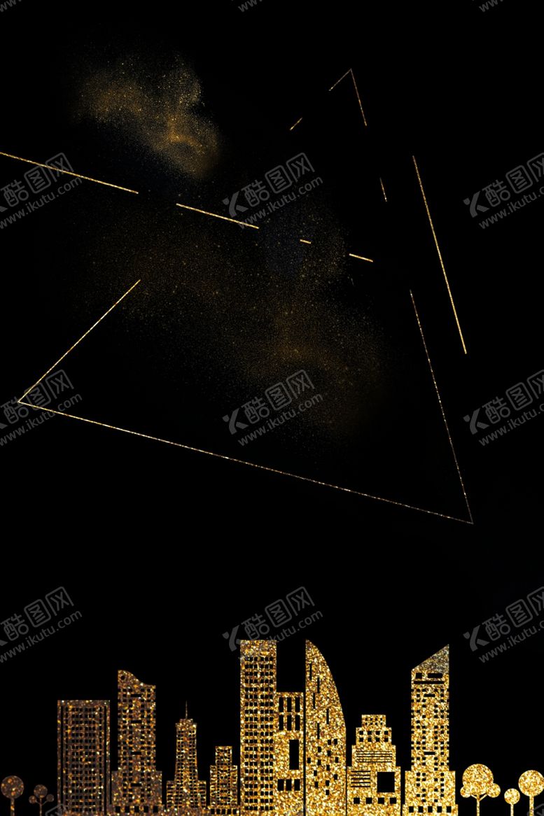 编号：41720305100446319158【酷图网】源文件下载-黑金背景素材