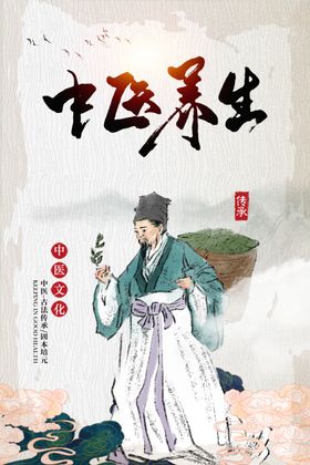 中医医药养生宣传活动海报素材