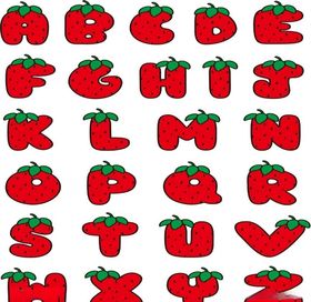 草莓卡通水果儿童矢量