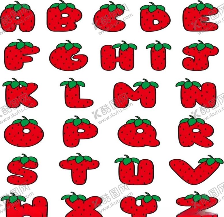 编号：12448410301555141422【酷图网】源文件下载-草莓卡通水果儿童矢量