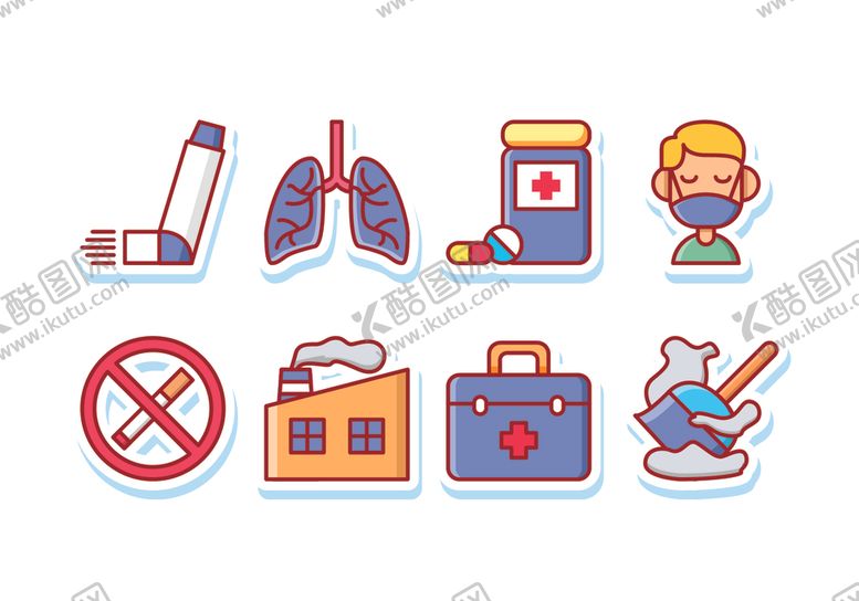 编号：20879410210051118053【酷图网】源文件下载-医疗卫生图标