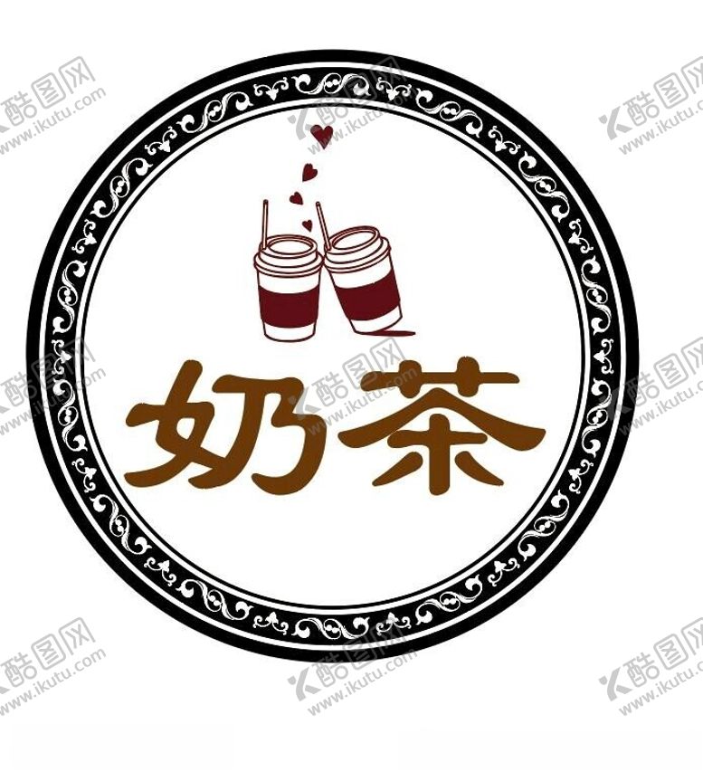 编号：52860302101825209870【酷图网】源文件下载-圆形奶茶灯箱广告牌设计