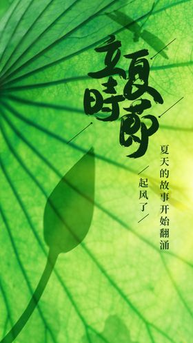 立夏节气海报素材传统活动