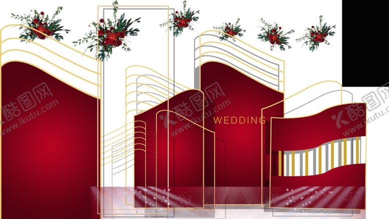 编号：47875210080022567975【酷图网】源文件下载-婚礼红色背景