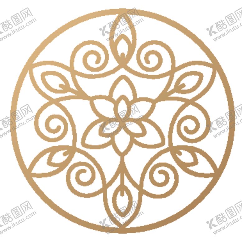 编号：71373009271455363793【酷图网】源文件下载-欧式金色花纹边框图案
