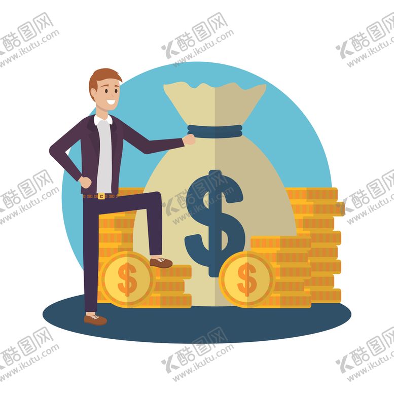编号：82417605101237501916【酷图网】源文件下载-金融商业插画