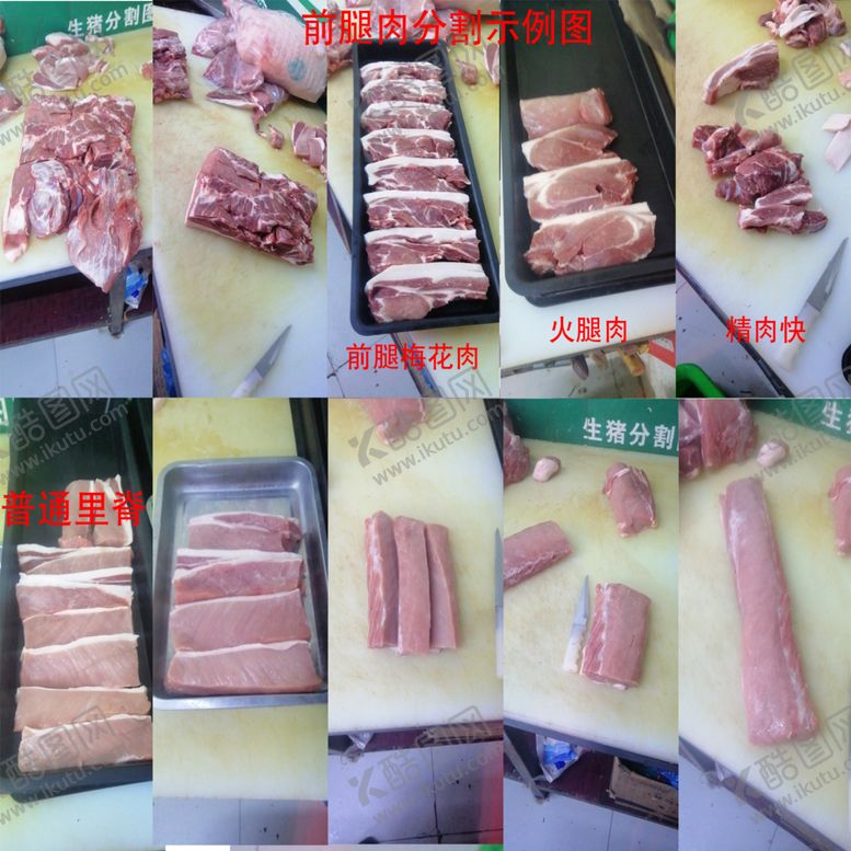 编号：74585309220008005814【酷图网】源文件下载-猪肉分割