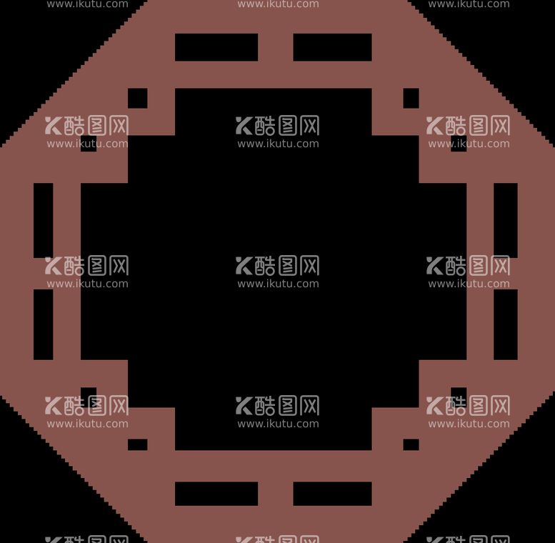 编号：36340711190654249154【酷图网】源文件下载- 中国风中式窗花图案素材