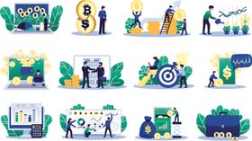 商务金融插画
