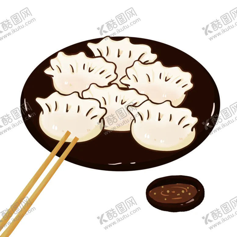 编号：27236504170914323661【酷图网】源文件下载-手绘饺子素材