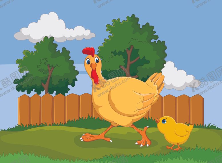 编号：74705710280702554344【酷图网】源文件下载-卡通鸡
