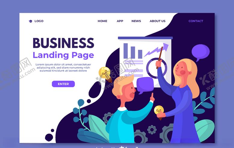 编号：14435807070001315264【酷图网】源文件下载-创意商务人物网站登录界面