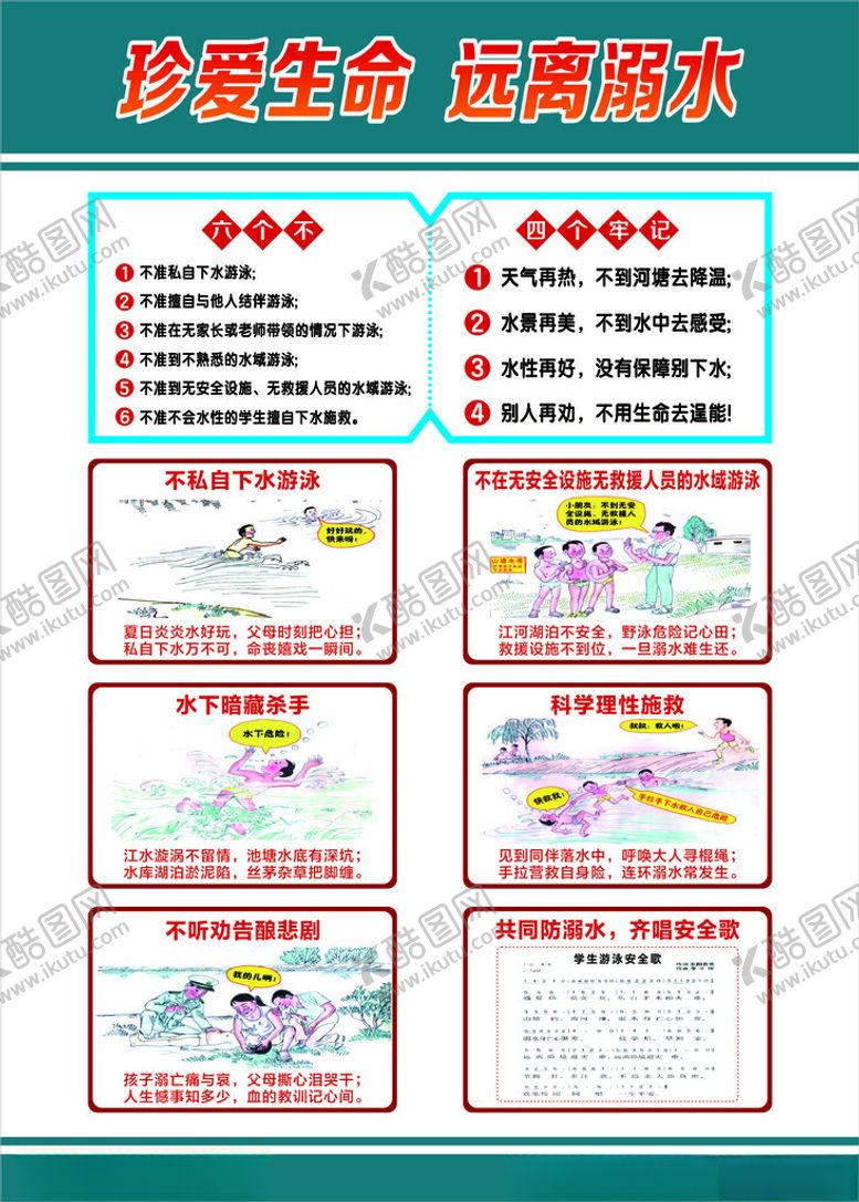 编号：29993902090820081832【酷图网】源文件下载-珍爱生命远离溺水专栏