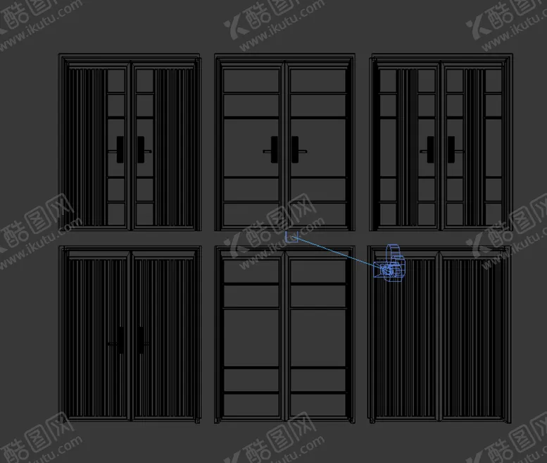 编号：89322902021416537860【酷图网】源文件下载-门窗模型 