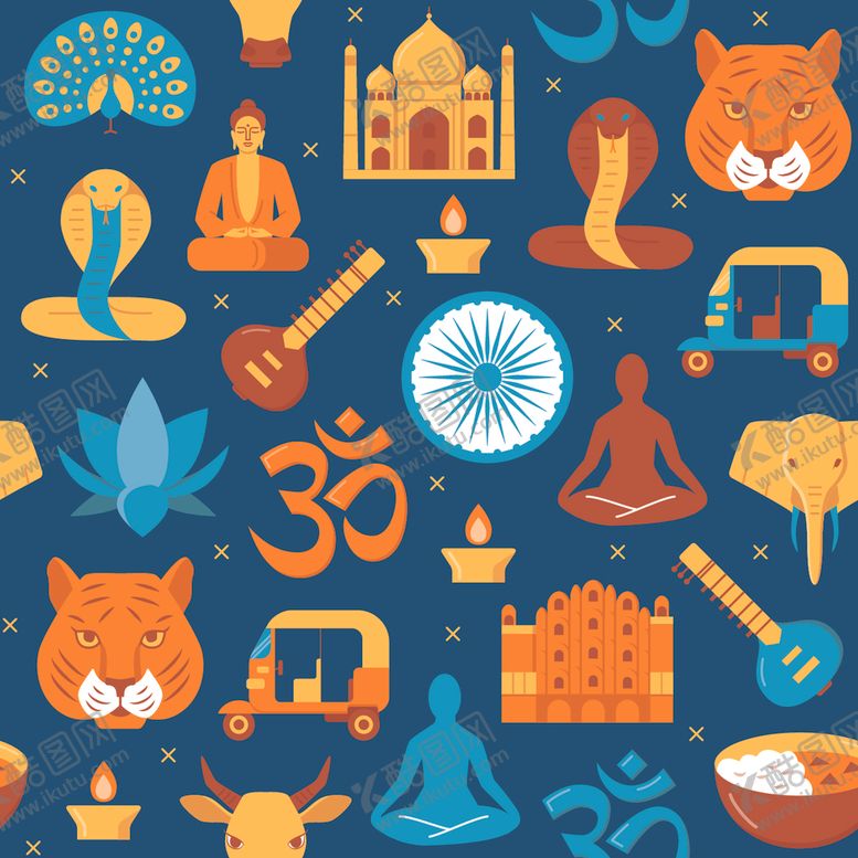 编号：65645709221838561946【酷图网】源文件下载-无缝印花