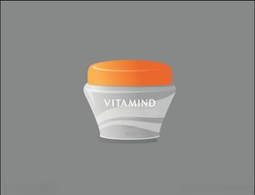 矢量护肤霜化妆品