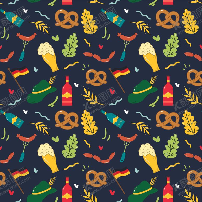 编号：33108610030318084831【酷图网】源文件下载-循环花型图案