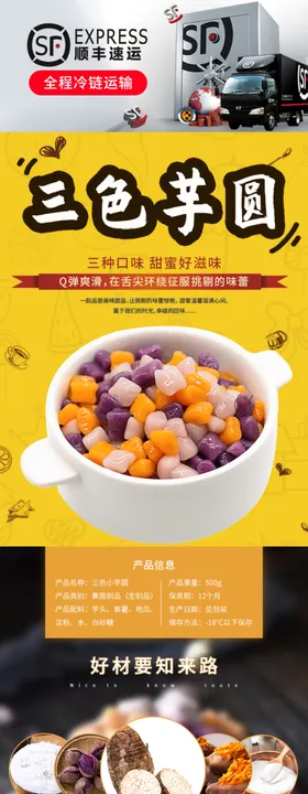 彩色小芋圆详情