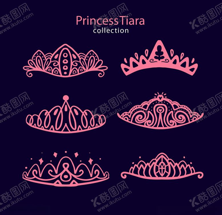 编号：67972909230513043569【酷图网】源文件下载-矢量线稿皇冠