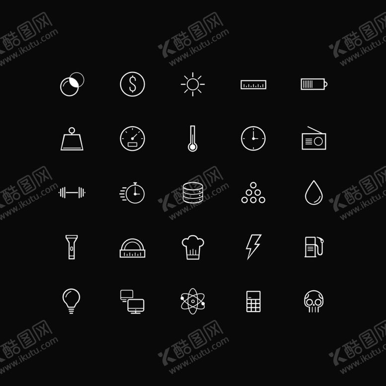 编号：51795309180722358310【酷图网】源文件下载-生活常用ICON.psd