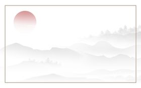 中国风背景节日海报书法画春天