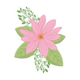 淡彩花朵