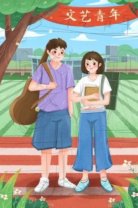 五四青年节宣传标语激情爱国运动海报