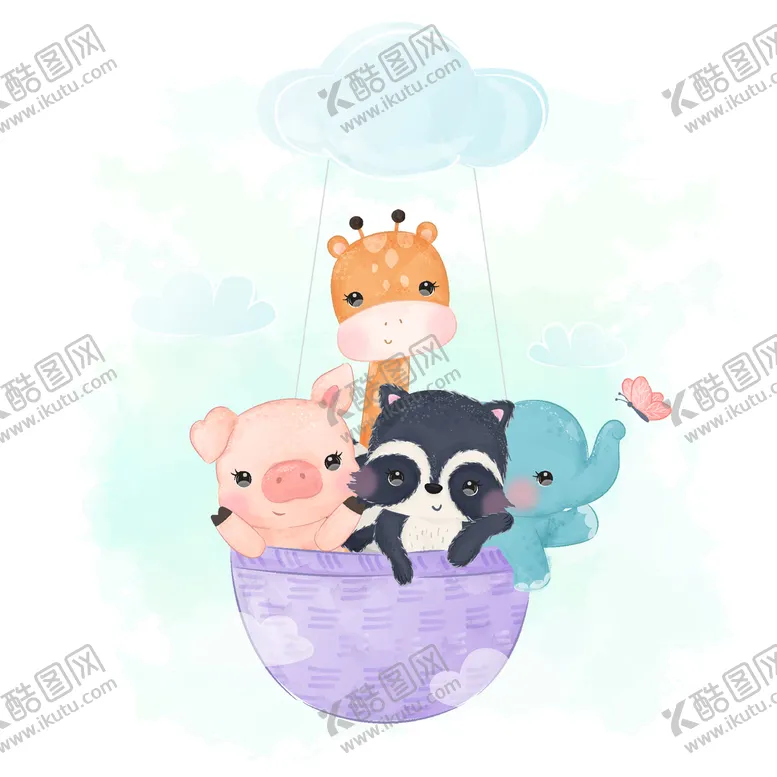 编号：59836709190642363472【酷图网】源文件下载-卡通动物  