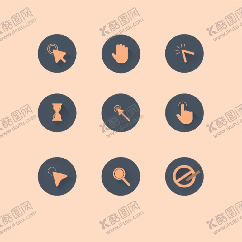 编号：29630701151305121692【酷图网】源文件下载-箭头 手势 光标  
