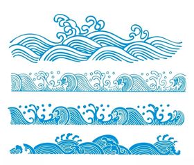 浪花水纹