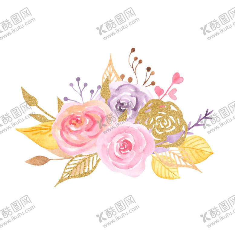 编号：26212209222140461754【酷图网】源文件下载-情人节水彩插画图案