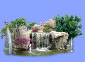 叠水景观贴图