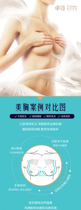 医美整形胸部案例对比图