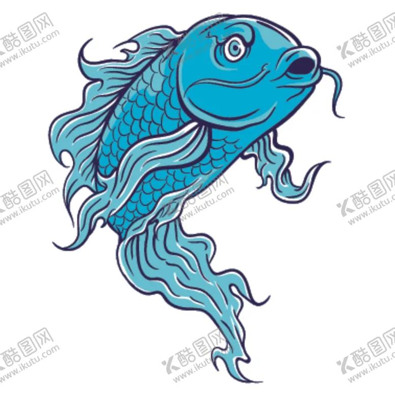 编号：76051709092124567418【酷图网】源文件下载-鲤鱼插画图案