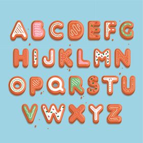数字英文设计