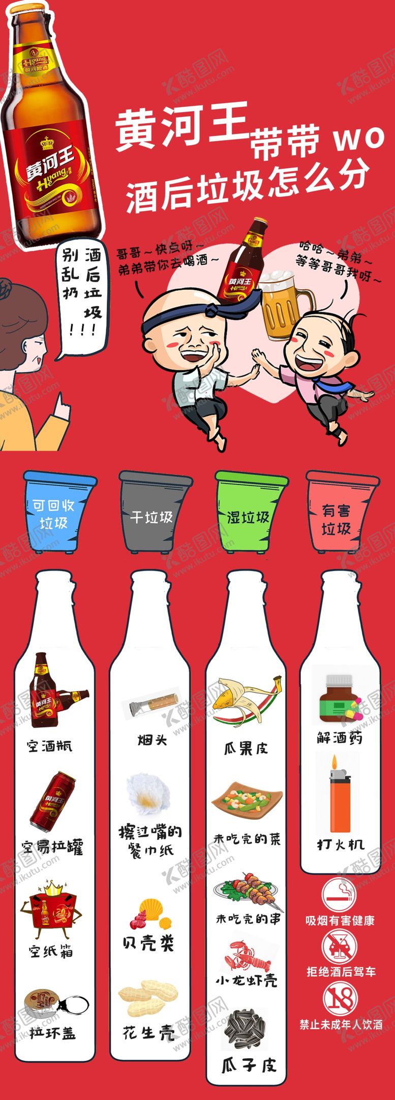 编号：22421310271016254123【酷图网】源文件下载-酒后垃圾这么分