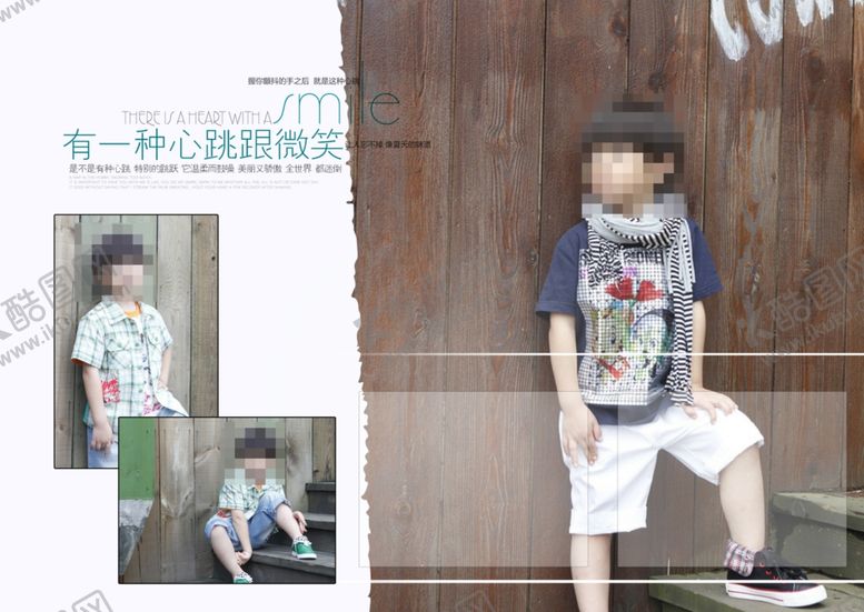 编号：24069410270730515942【酷图网】源文件下载-心跳与微笑男孩版相册模版