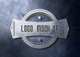 LOGO样机文化墙效果图接待台效果图
