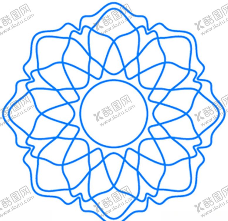 编号：52099109232018077221【酷图网】源文件下载-好看的曲线团花