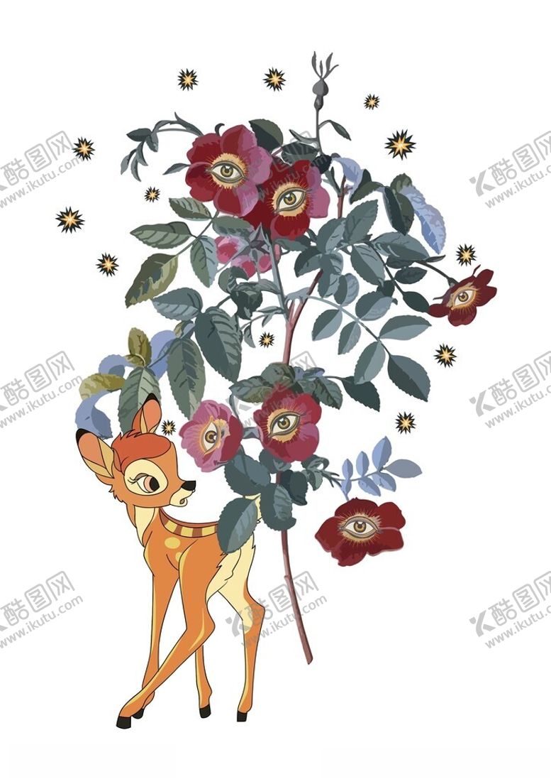 编号：87406212081016574881【酷图网】源文件下载-梅花鹿