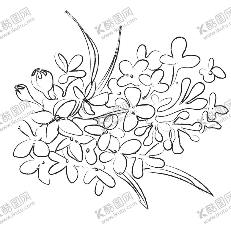 编号：89331010131046141582【酷图网】源文件下载-手绘植物花卉