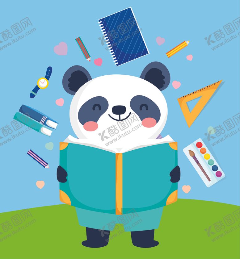 编号：21406606252235296888【酷图网】源文件下载-手绘动物开学