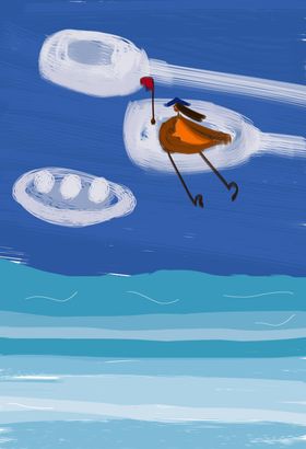 创意可爱插画海报夏天船只
