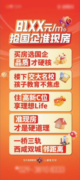 地产准现房展架