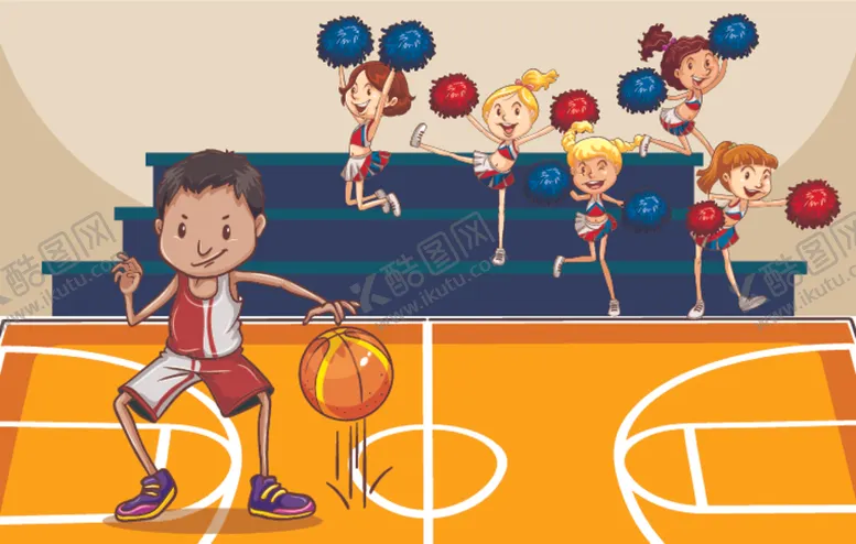 编号：89807509130155033807【酷图网】源文件下载-卡通啦啦队员