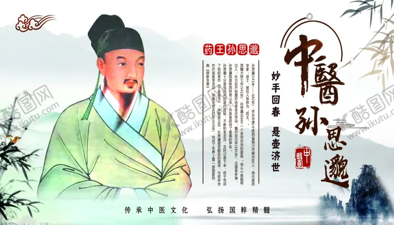 编号：58027606282129095346【酷图网】源文件下载-中医华佗孙思邈