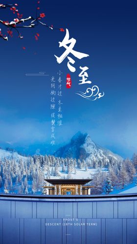 冬至立节气海报水饺吃饺子
