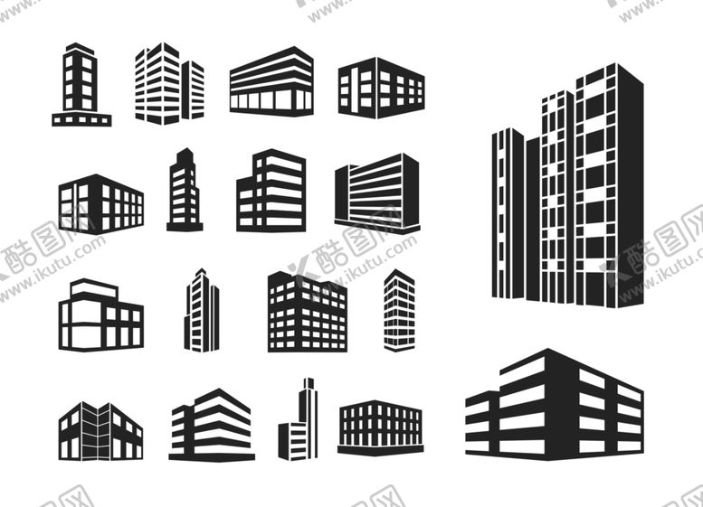 编号：45158609261611202243【酷图网】源文件下载-建筑剪影