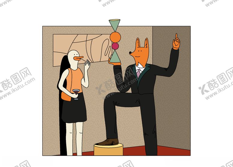 编号：31545109221047055574【酷图网】源文件下载-怪诞插画